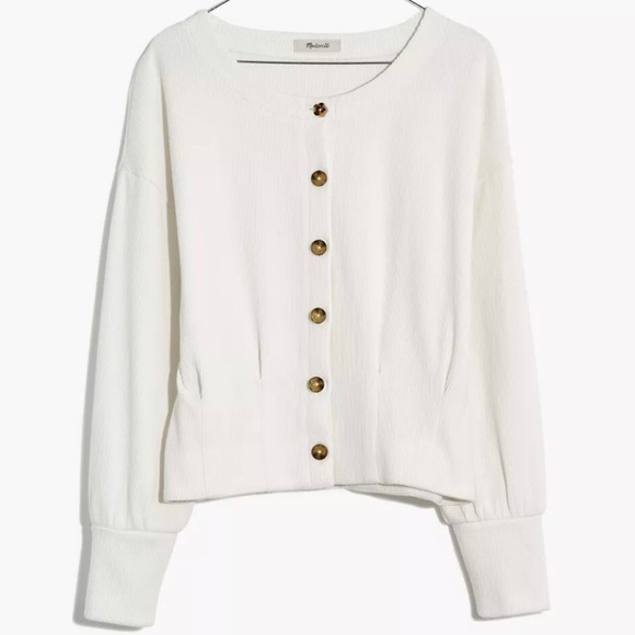 Madewell Button-Front Cardigan Top - Picture 2 of 4